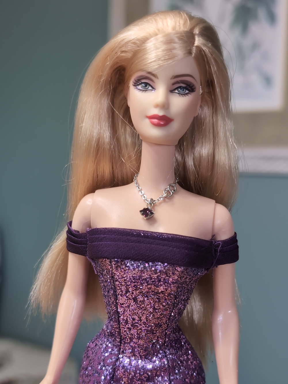 2002 Birthstone Collection February Amethyst Barbie